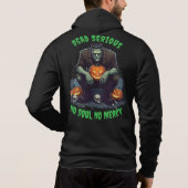 Pull À Capuche 🖤 Black Frankenstein Halloween Sweatshirt 💀 🎃 U (Dos)