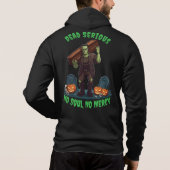 Pull À Capuche 🖤 Black Frankenstein Halloween Sweatshirt 💀 🎃 U (Dos)