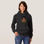 Pull À Capuche Black Girl Christian Black Queen Afro Africain Jus (Devant entier)