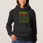 Pull À Capuche Black History Month BLM Melanin Pride Pan African  (Devant)
