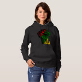 Pull À Capuche Black History Month Fist Black Power Africa Women  (Devant entier)