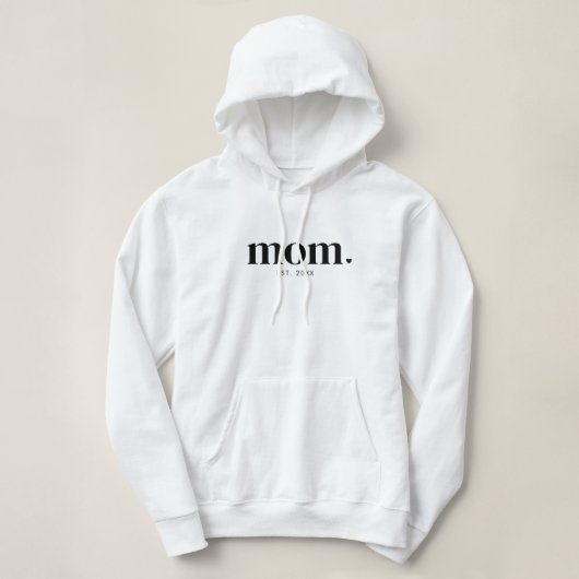 Pull À Capuche Black Modern Established Mom T-Shirt (Design devant)