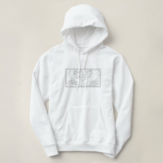 Pull À Capuche Black@White Chat pour femme