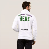 PULL À CAPUCHE BLANC PERSONNALISABLE MODERNE DE MARQUE VÉRIFIÉ ST (Dos entier)