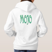Pull à capuche blanc pour femmes Mojo dos (Dos)