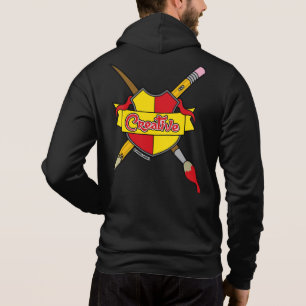 Pull À Capuche Blason Créatif de Chemise Graphiques Screwball Fer
