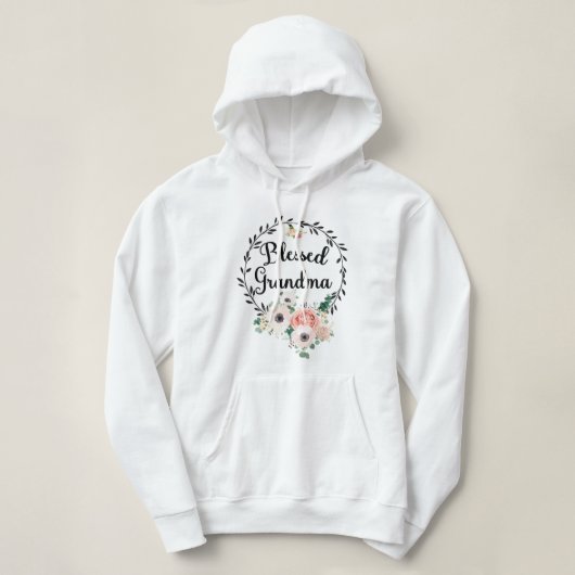 Pull À Capuche Blessed grandma shirt (Design devant)