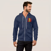 Pull à capuche bleu ESPANA (Devant entier)