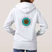 Pull À Capuche Bleu Orange Zen (Dos)