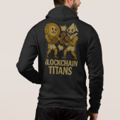 Pull À Capuche Blockchain Titans™ Bitcoin contre Ethereum Crypto (Dos)