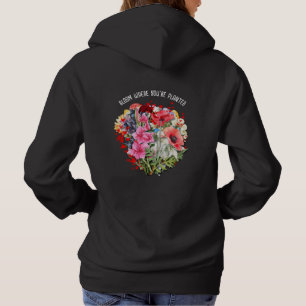 Pull À Capuche BLOOM PERSONNALISÉ OÙ VOUS ÊTES PLANTÉ Floral