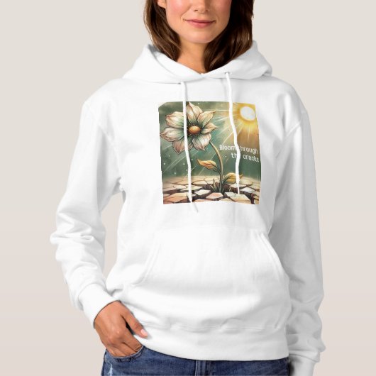 Pull À Capuche Blooming in Adversity – Floral Art (Devant)