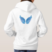 Pull À Capuche Blue Angel Wings Design (Dos)