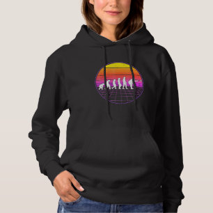Pull À Capuche Boccia Evolution Vaporwave les années 70 Boule Pet