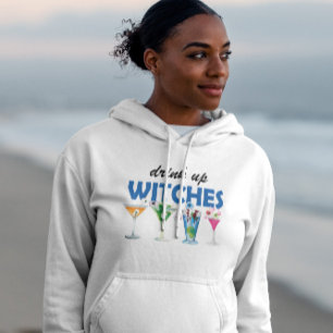 Pull À Capuche Boire des sorcières Halloween Drôle Sweatshirt Slo