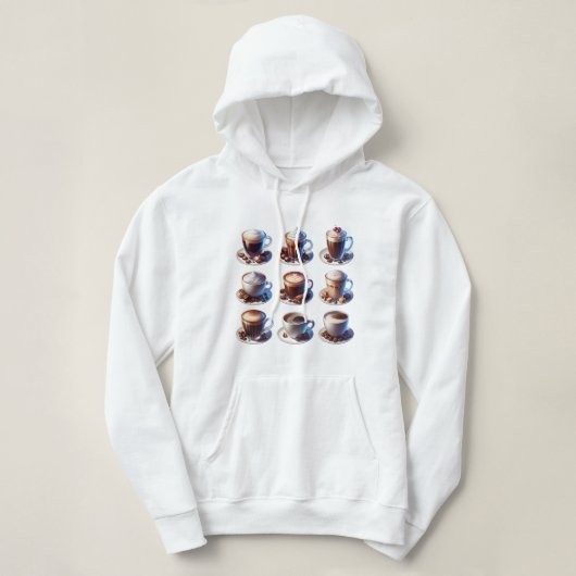 Pull À Capuche Boissons De Café Pour Les Amateurs De Café (Design devant)