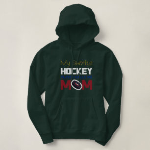 PULL À CAPUCHE BON CADEAU POUR LA MÈRE HOCKEY LOVERS FUNNY MOM