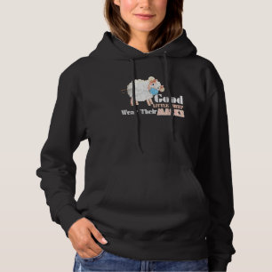 Pull À Capuche Bon Petit Mouton Porte Leur Masque Mâle Portant Du
