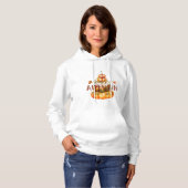 Pull À Capuche Bonjour Automne, Vibes d'Automne (Devant entier)