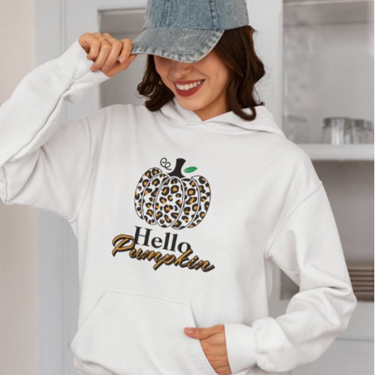 Pull À Capuche Bonjour Citrouilles, Automne Vibes d'automne