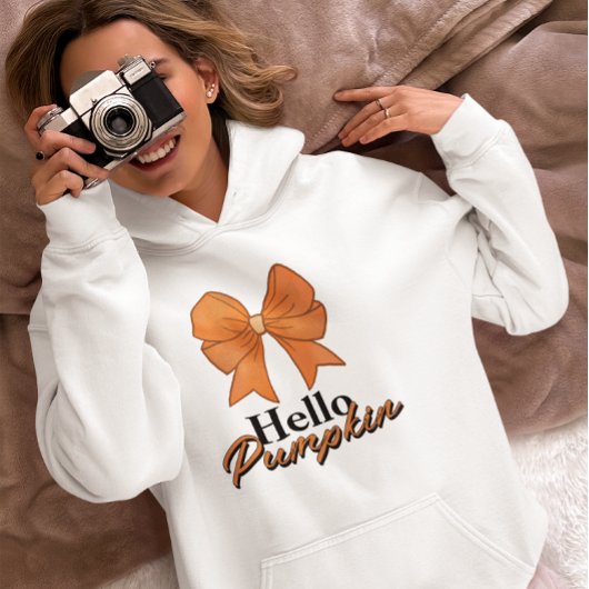Pull À Capuche Bonjour Citrouilles, Automne Vibes d'automne