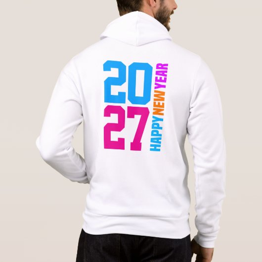 Pull À Capuche Bonne année 2027 (Dos)