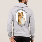 Pull À Capuche Bonne fille Sheltie (Dos)