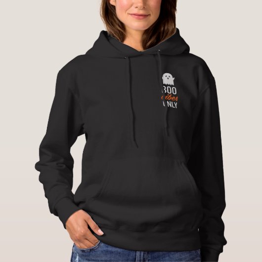 Pull À Capuche Boo Vibes seulement Sweatshirt Halloween (Devant)