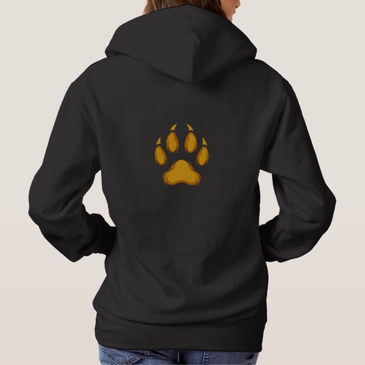Pull À Capuche Born to Prowl – Golden Raccoon Paw Hoodie (Dos)