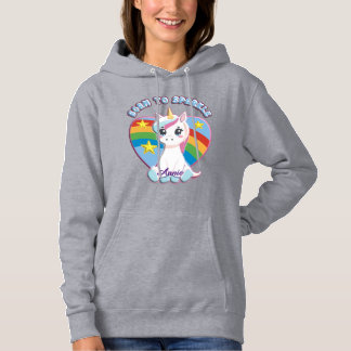Pull À Capuche Born to Sparkle Unicorn T-Shirt