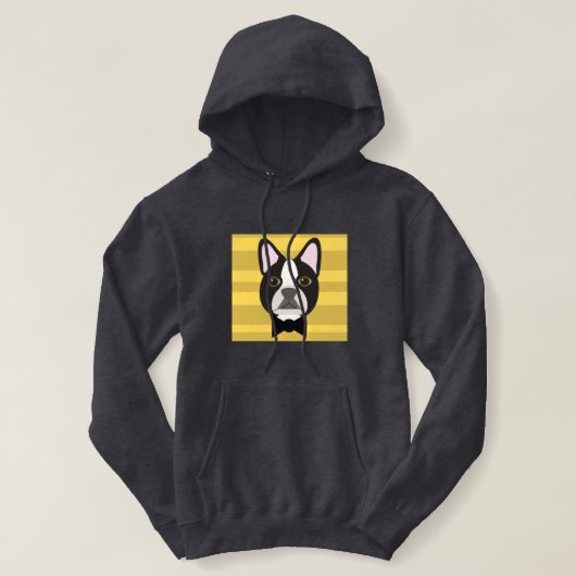 Pull À Capuche Boston Terrier (Design devant)