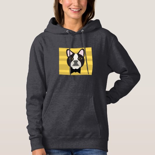 Pull À Capuche Boston Terrier (Devant)