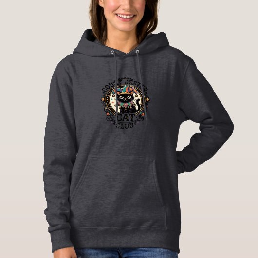 Pull À Capuche Bouffon de la cour Chat Design amusant pour amateu (Devant)
