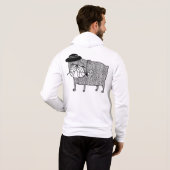 Pull À Capuche Bouledogue déçu : Romance triste (Dos entier)