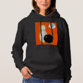 Pull À Capuche Bowling d'Halloween drôle (Devant)
