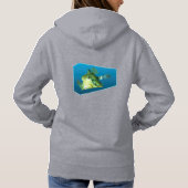 Pull À Capuche Boxfish - Dégradé de fond bleu design | (Dos)