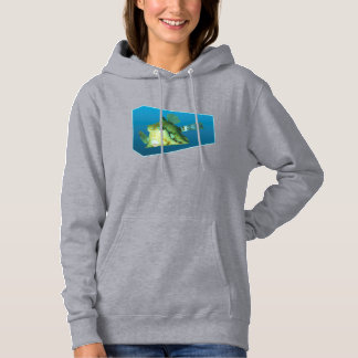 Pull À Capuche Boxfish - Dégradé de fond bleu design |