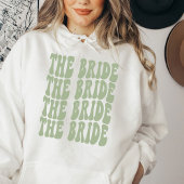 Pull À Capuche Bride Sage Green Customized Matching Bridal Party