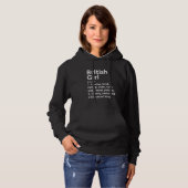Pull À Capuche British Girl Royaume-Uni Funny Country Roots D (Devant entier)