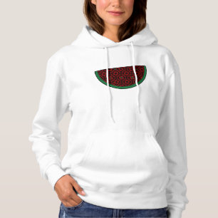 Pull À Capuche Broderie de pastèque de Palestine tatreez rouge