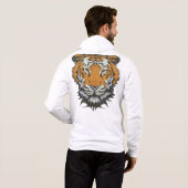 Pull À Capuche Broderie imitation tête de tigre (Dos entier)