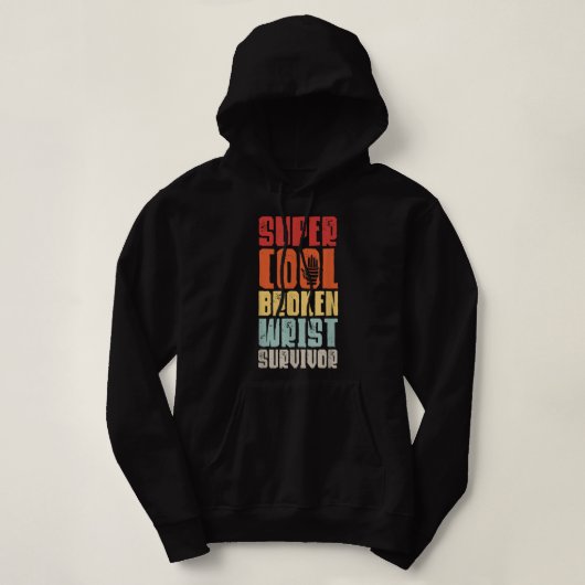 Pull À Capuche Broken Wrist Survivor Hand Injury Recovery Arm Sur (Design devant)