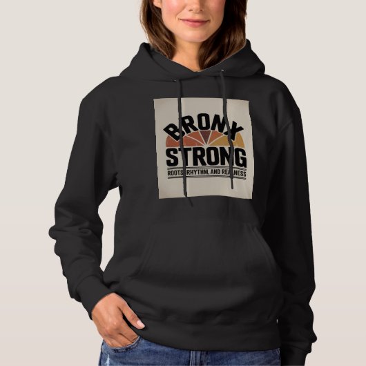 Pull À Capuche Bronx Strong New York (Devant)
