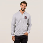 Pull À Capuche Brooklyn Design argent métal (Devant entier)