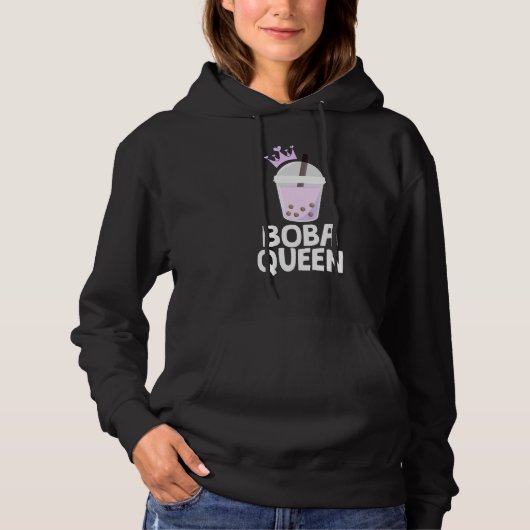 Pull À Capuche Bubble Tea Crown Boba Queen Tea Cult Boire (Devant)