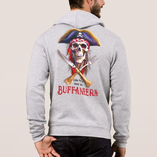 Pull À Capuche Buffaneers Pirate Skull "Emmène-moi à ton Lido" (Dos)