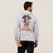 Pull À Capuche Buffaneers Pirate Skull "Emmène-moi à ton Lido" (Dos entier)