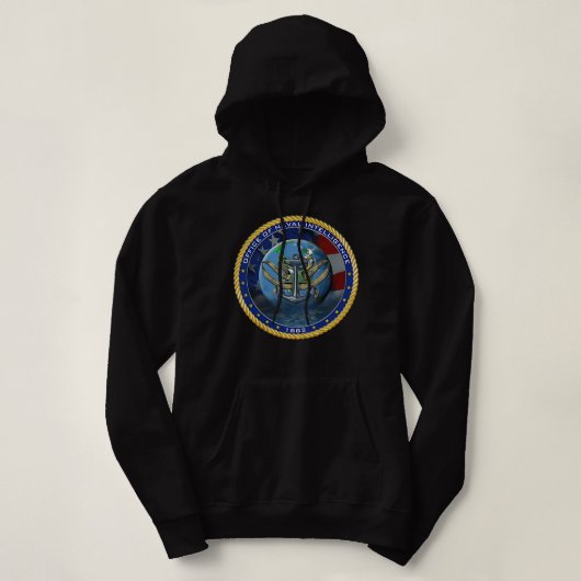 Pull À Capuche Bureau du renseignement de la marine Vet militaire (Design devant)