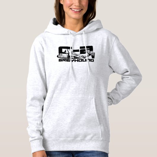 Pull À Capuche C-2 Greyhound Femme American Apparel California (Devant)