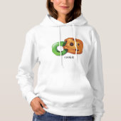Pull À Capuche C est pour Cookie Lettre de l'alphabet Chip au Cho (Devant)